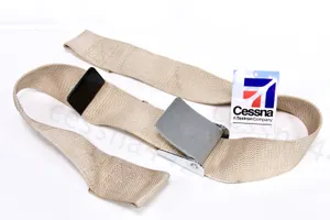 CESSNA Vintage OEM Aircraft Seat Belt S-1060-38 S-1060-57 M4090 Buckle Sand Tan